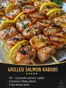 Grilled Salmon Kabobs - PST-Algerie