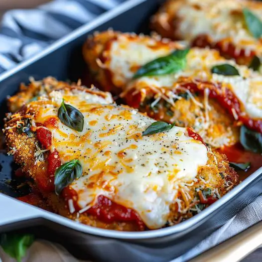 Oven Baked Chicken Parmesan