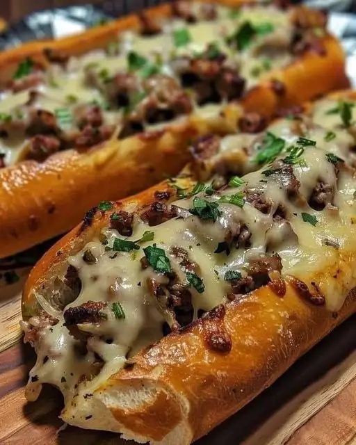 Philly Cheesesteak Garlic Bread