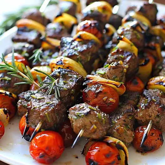 Grilling Rosemary Garlic Steak Kebabs: A Step-by-Step Guide