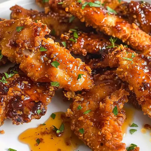 Delicious Crispy Hot Honey Chicken Tenders Recipe