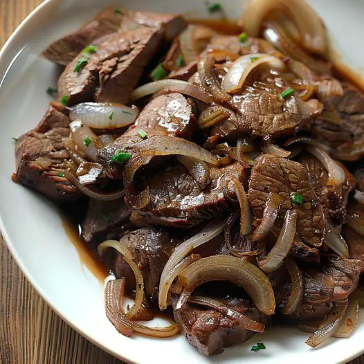 Classic Beef Liver With Sauteed Onions