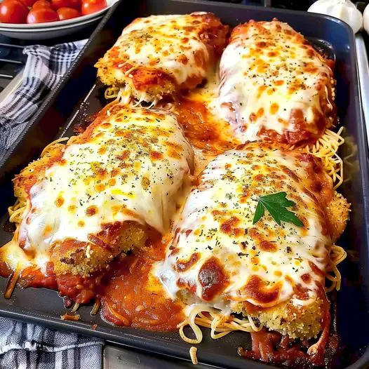 Oven Baked Chicken Parmesan