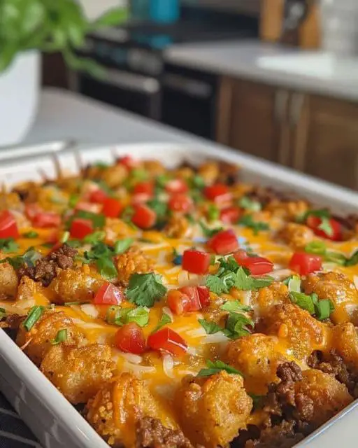 South of the Border Comfort: Crafting Mexican Tater Tot Casserole