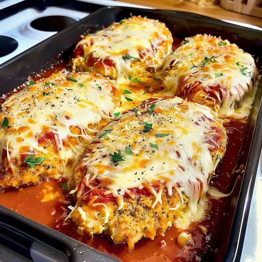 Oven Baked Chicken Parmesan