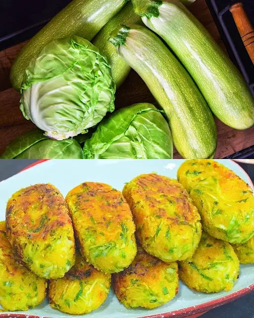 Savory Cabbage and Zucchini Patties