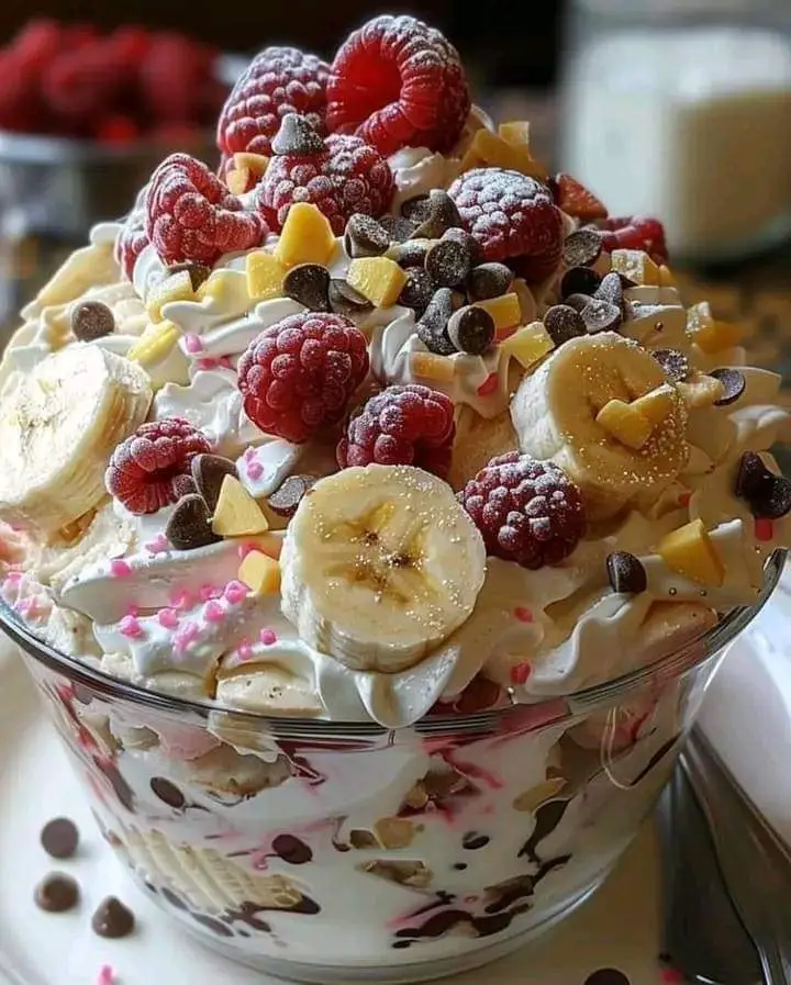 Banana Split Fluff Recipe