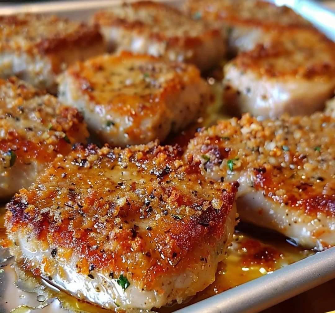 Parmesan Baked Pork Chops