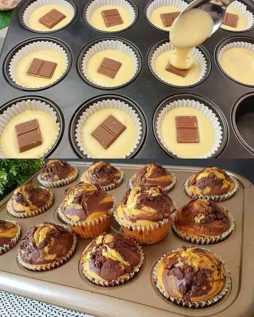 Vanilla chocolate cupcakes