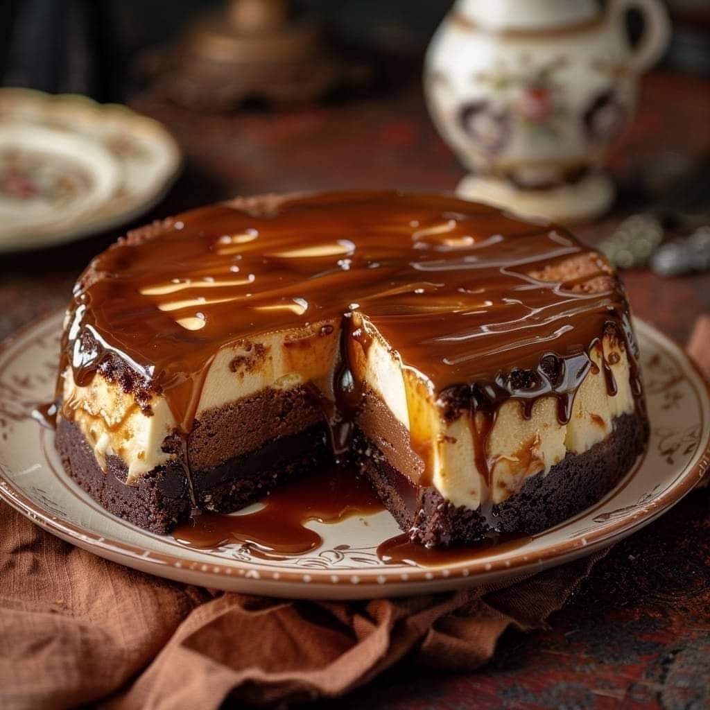 Caramel Brownie Cheesecake