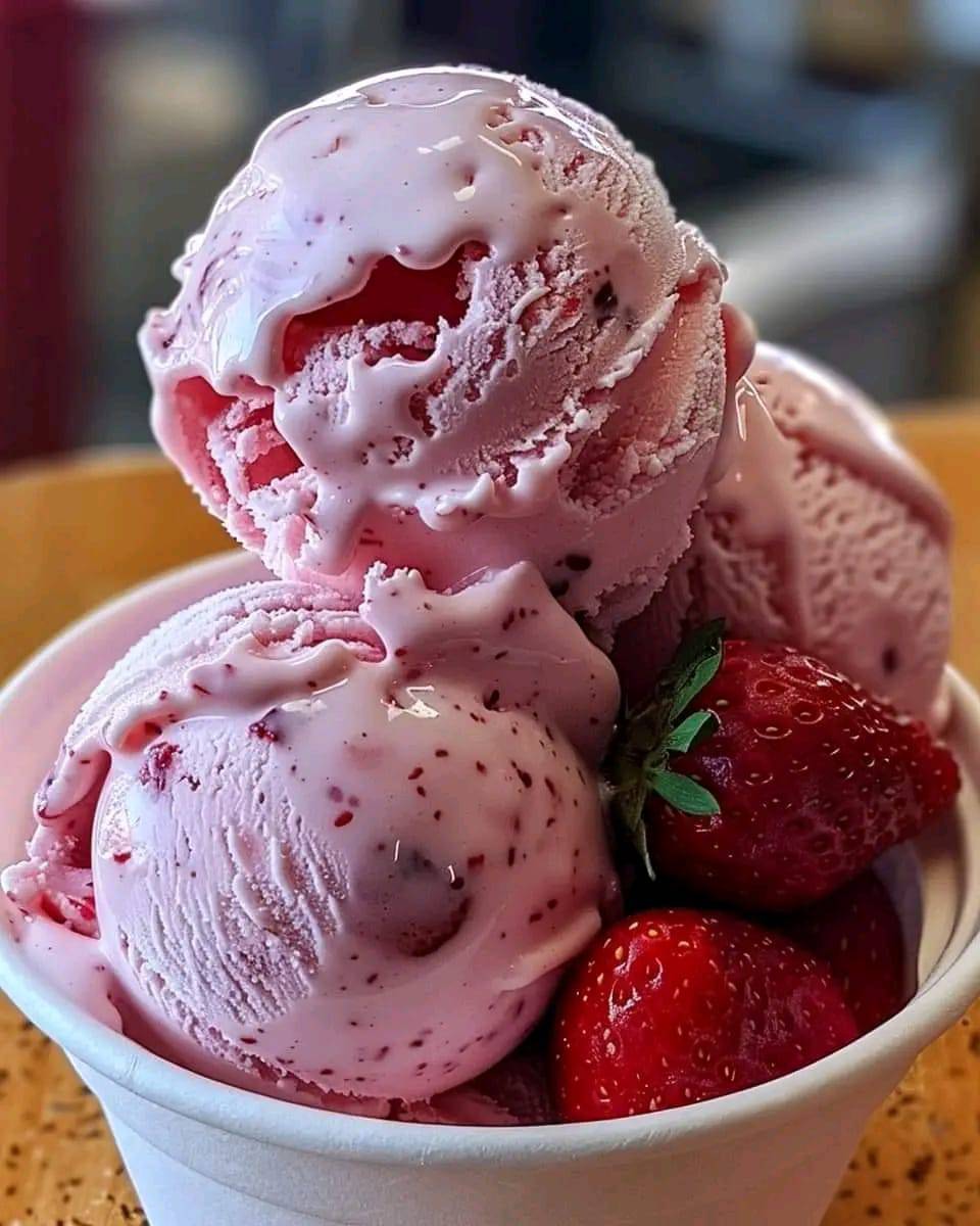 Strawberry Sensation Ice Cream