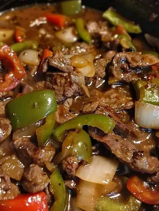 PEPPER STEAK IN A CROCK POT –  OMG DON’T LOSE THIS