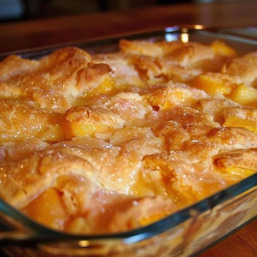 Old Time Oven Peach Cobbler