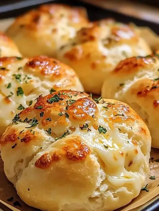 PILLSBURY BISCUIT GARLIC BUTTER CHEESE BOMBS