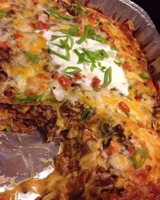 Walking taco casserole