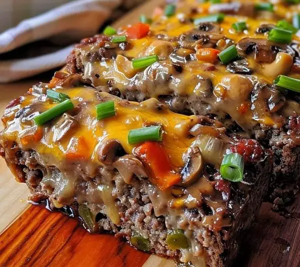 Philly Cheesesteak Meatloaf