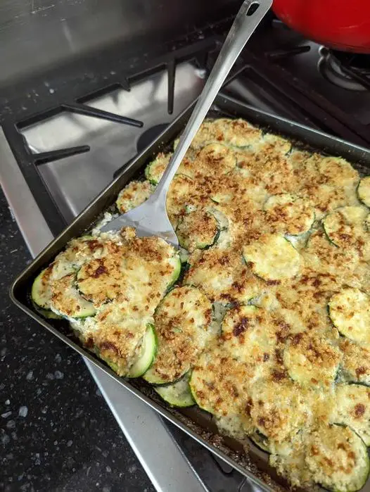 Cheesy Scalloped Zucchini