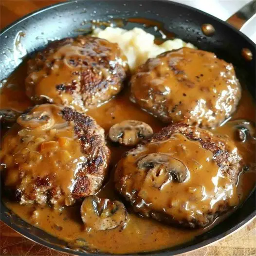 Salisbury Steak with Mushroom Gravy