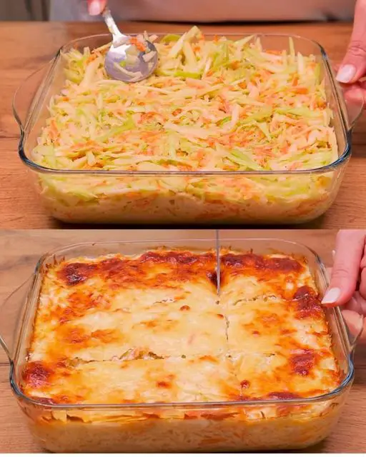 Vegetable Casserole with Greek Yogurt Sauce