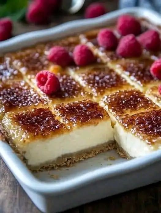 Crème Brûlée Cheesecake Bars