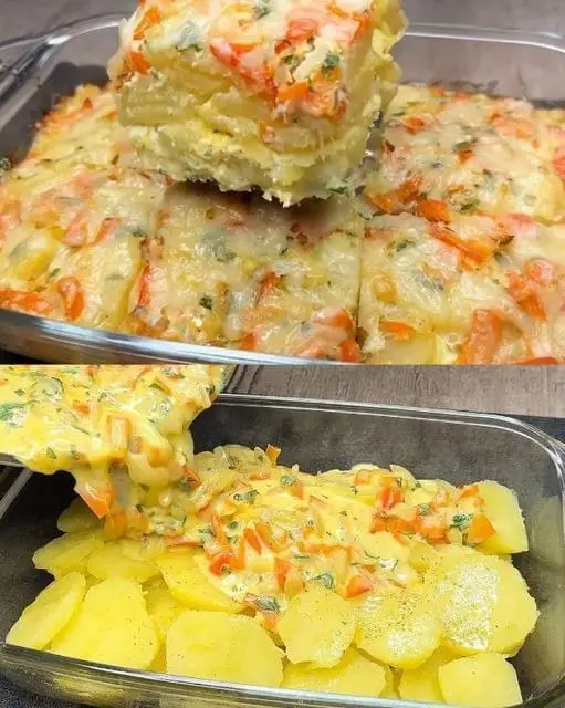 Quick and Easy Cheesy Potato Bake