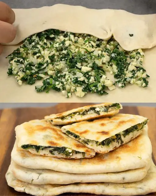 Spinach and Feta Gozleme