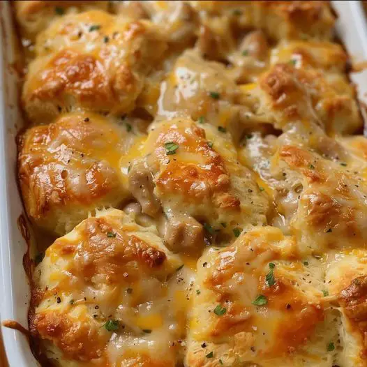 Chicken Bubble Biscuit Bake Casserole: A Comforting and Easy Family Meal