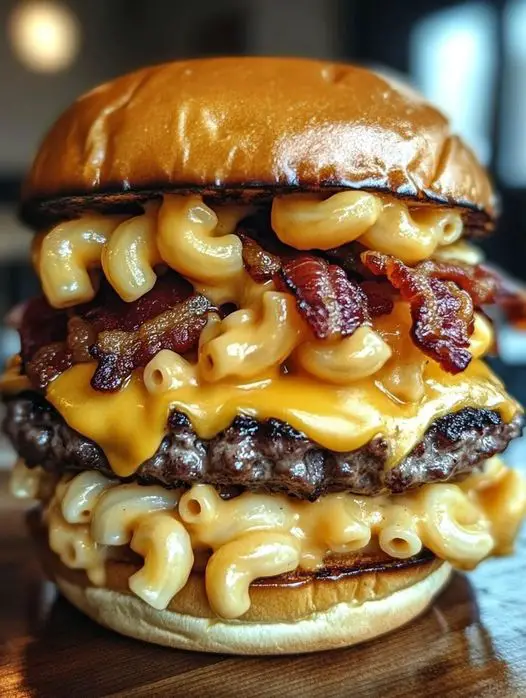 The Ultimate Bacon Mac ‘n’ Cheese Burger: A Comfort Food Delight