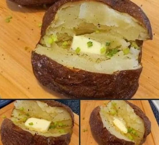 Wrap potatoes in tin foil and put in crock pot. Enjoy this lip-smacking result