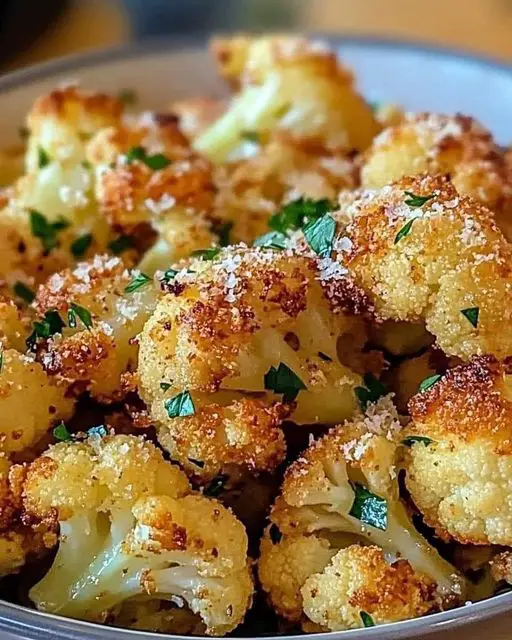 Crispy Parmesan Roasted Cauliflower Recipe