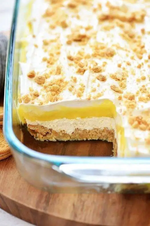 Lemon Cream Cheese Dump Cake