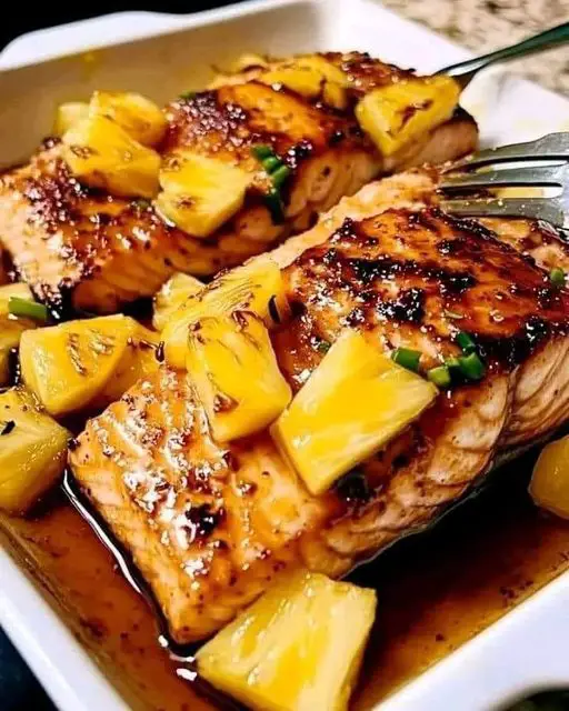 Honey Pineapple Salmon