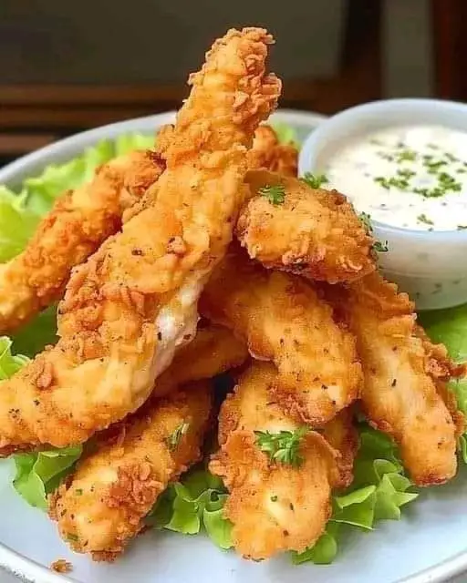 Crispy Chicken Fingers | Chicken Tenders with Tartar Sauce