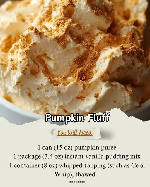 Pumpkin Fluff Recipe: A Light and Creamy Fall Treat