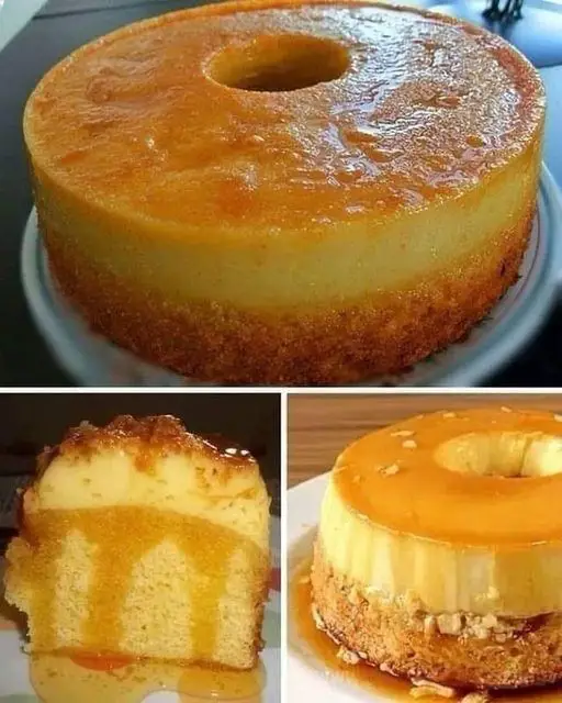 Delightful Orange Flan Cake