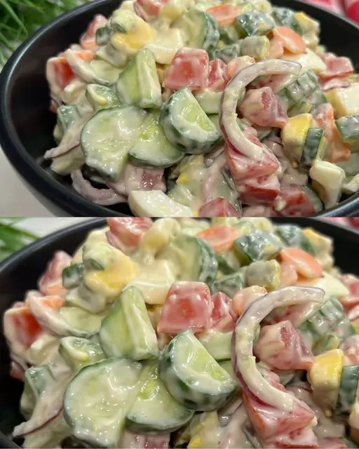 Creamy Cucumber and Tomato Salad: A Refreshing Summer Delight