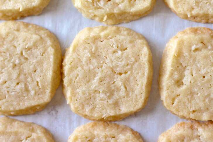 Coconut Shortbread Cookies