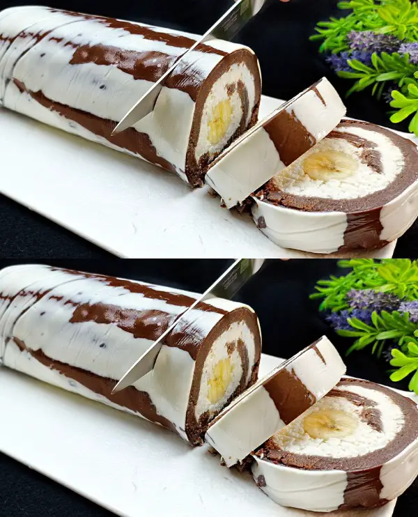 No-Bake Chocolate Nutella Roll