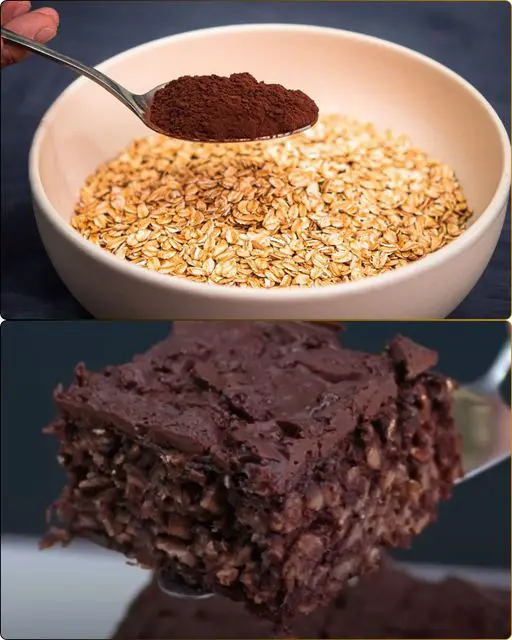 Oat Cake Without Flour with Banana and Chocolate