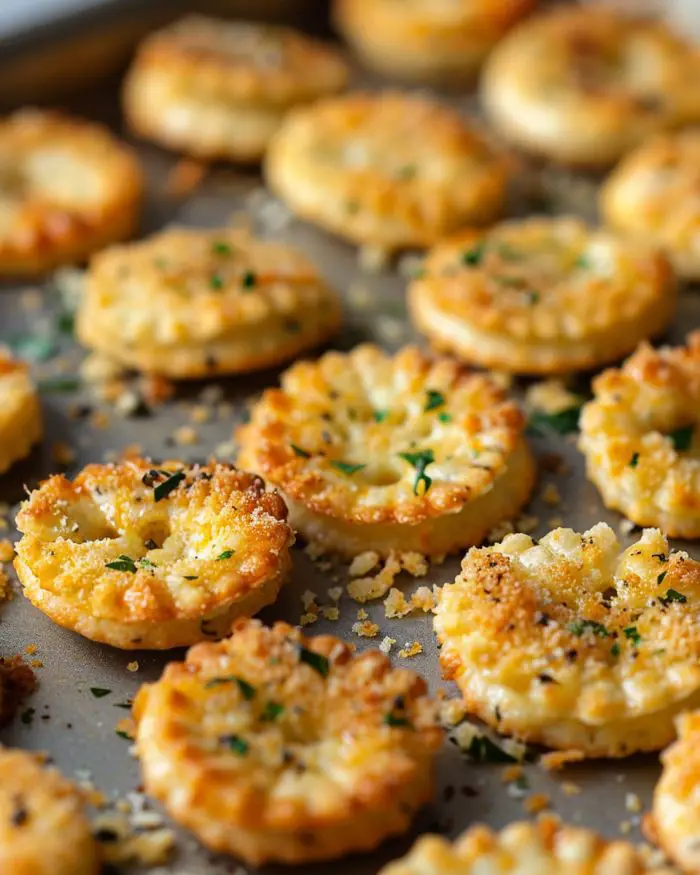 Irresistible Crunch: Baked Garlic Parmesan Ranch Oyster Crackers Recipe