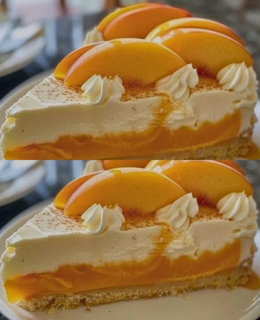 Refreshing Summer Peach Dream Cheesecake