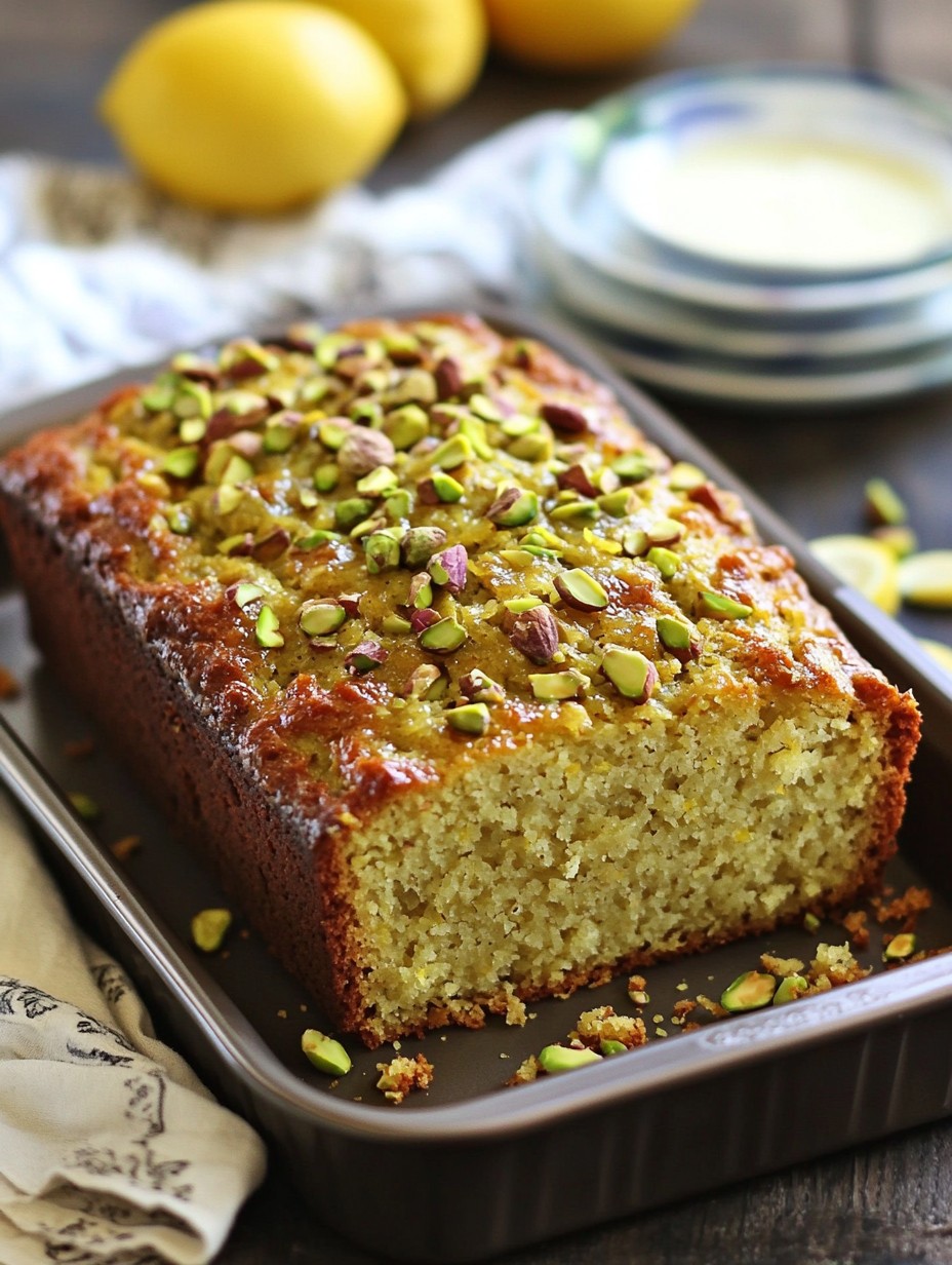 Pistachio Lemon Breakfast Bread