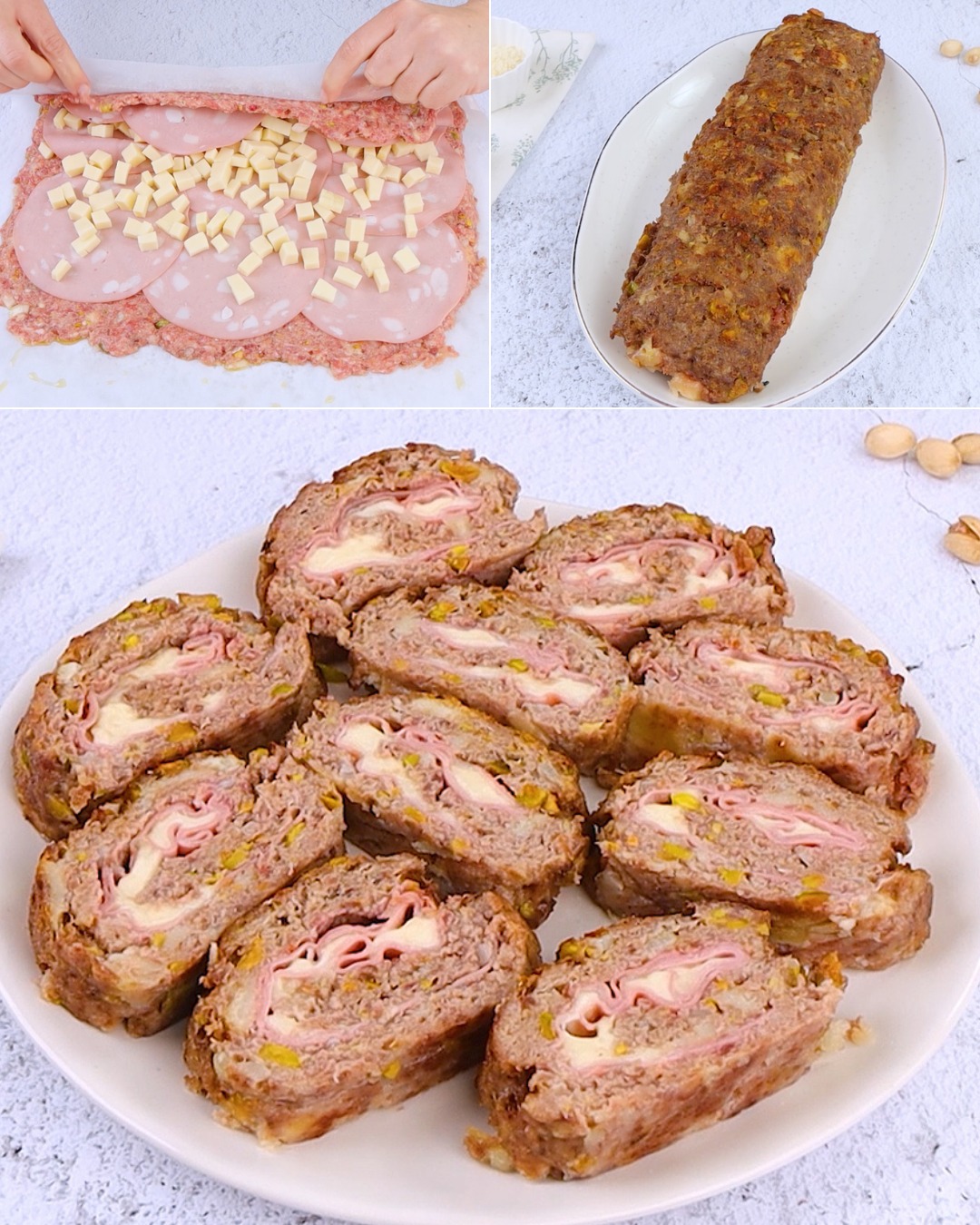 Meatloaf with Mortadella and Pistachio: A Culinary Delight