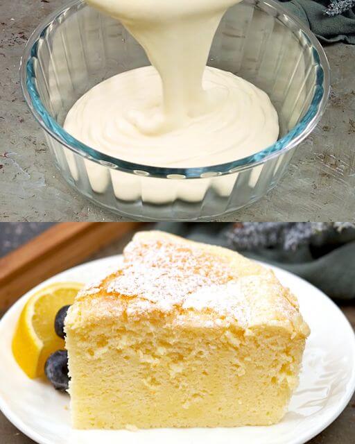 Lemon Yogurt Fluffy Cake