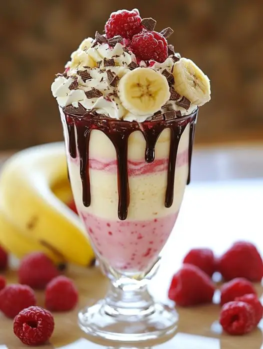 Banana Split Milkshakes