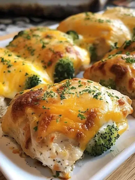 Broccoli Cheddar Chicken Rollups