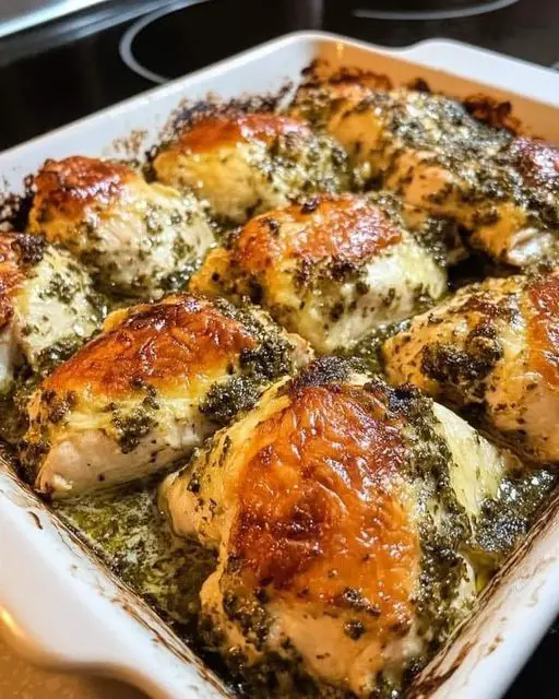 Pesto Chicken Bake: A Comforting Feast for Your Taste Buds