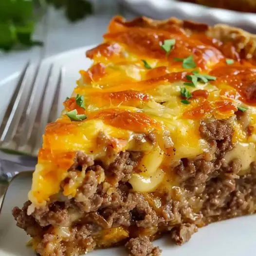 Impossible Cheeseburger Pie