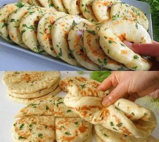 WW Fluffy Garlic Flatbreads