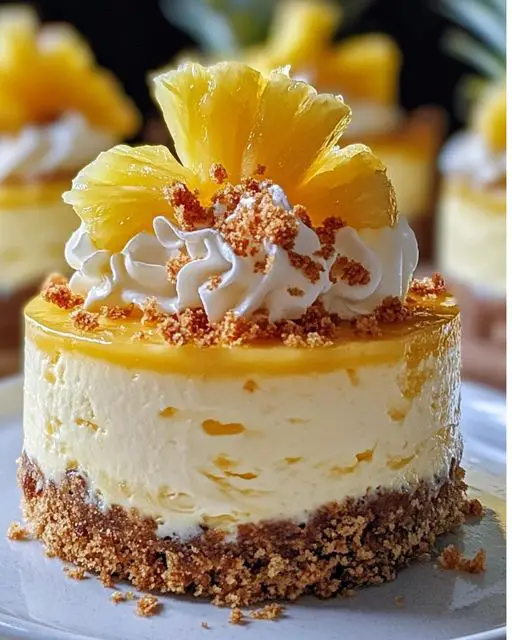 No-Bake Pineapple Heaven Cheesecake Dessert